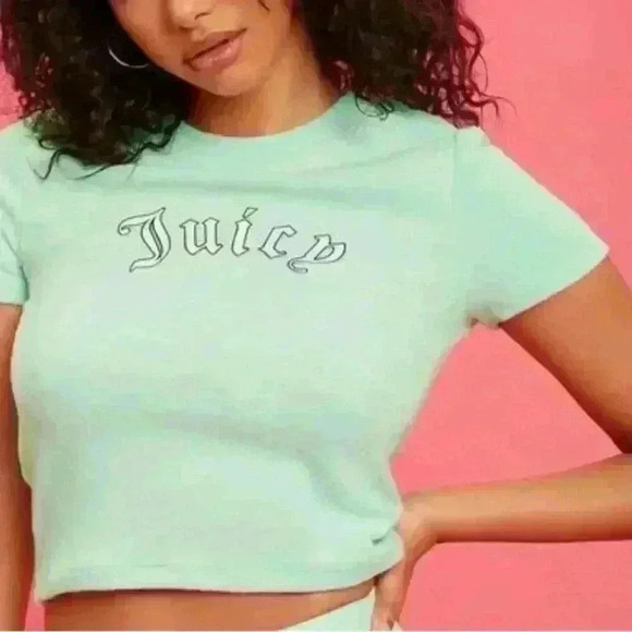 Forever 21 x Juicy Couture Terry cloth cropped top sz small - Picture 1 of 6